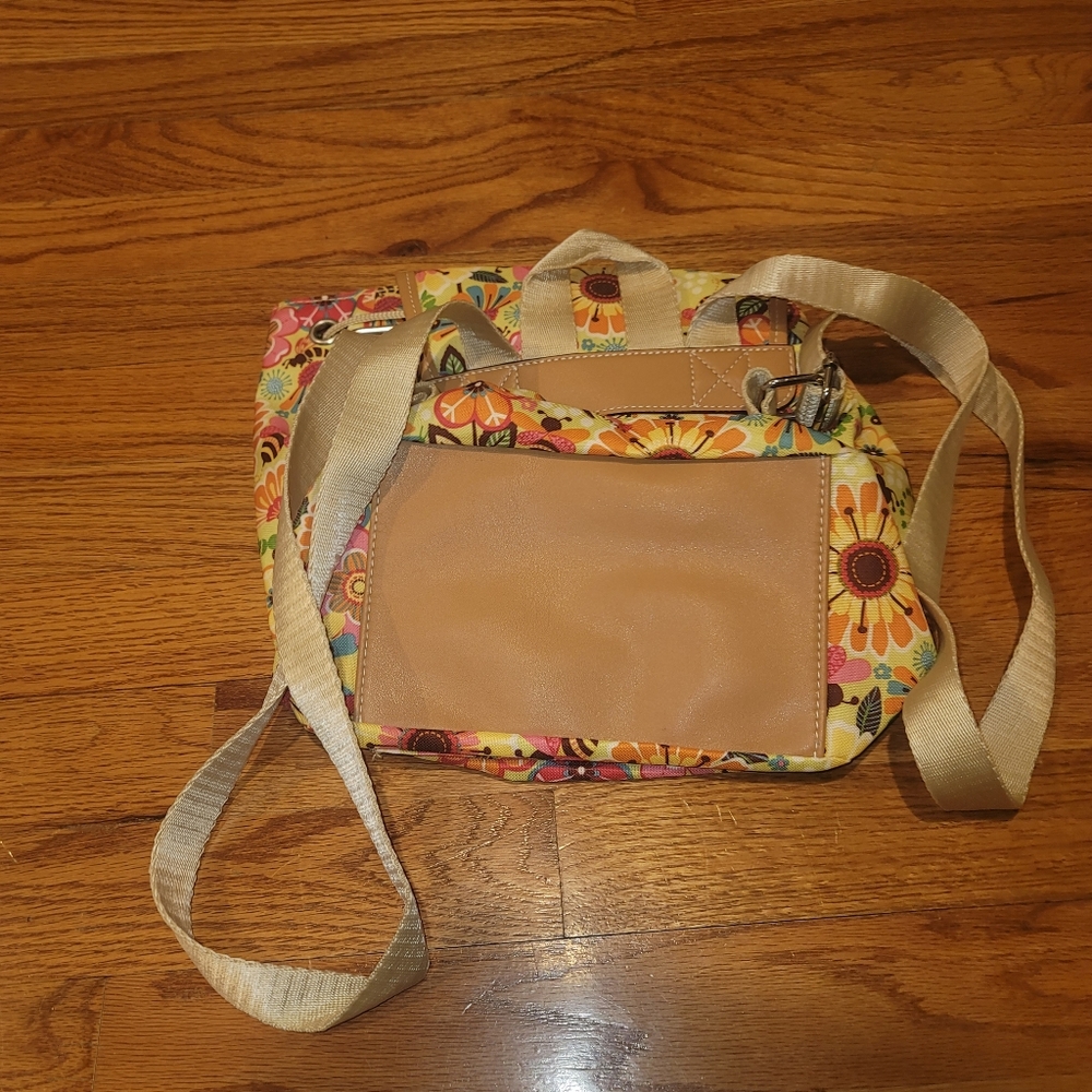 Small Monogrammed Lily Bloom Drawstring Back Pack - image 3